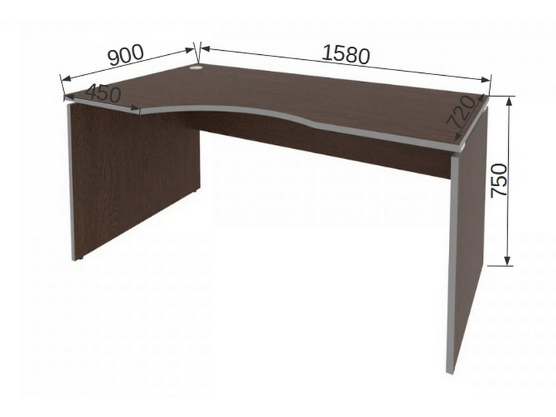 Офисная мебель STYLE Эргономичный левый стол Л.СА – 1 Л